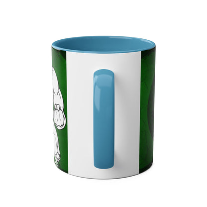 Two-Tone Coffee Mugs, 11oz