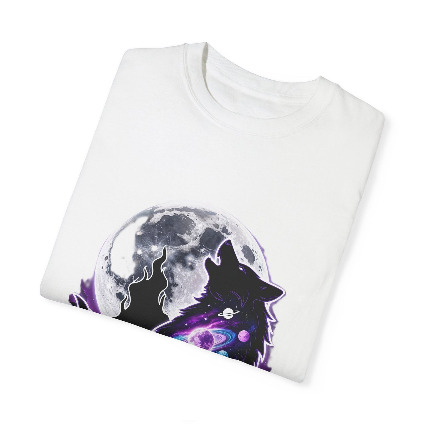 Cosmic Wolf T-shirt - Howl at the Stars - Unisex