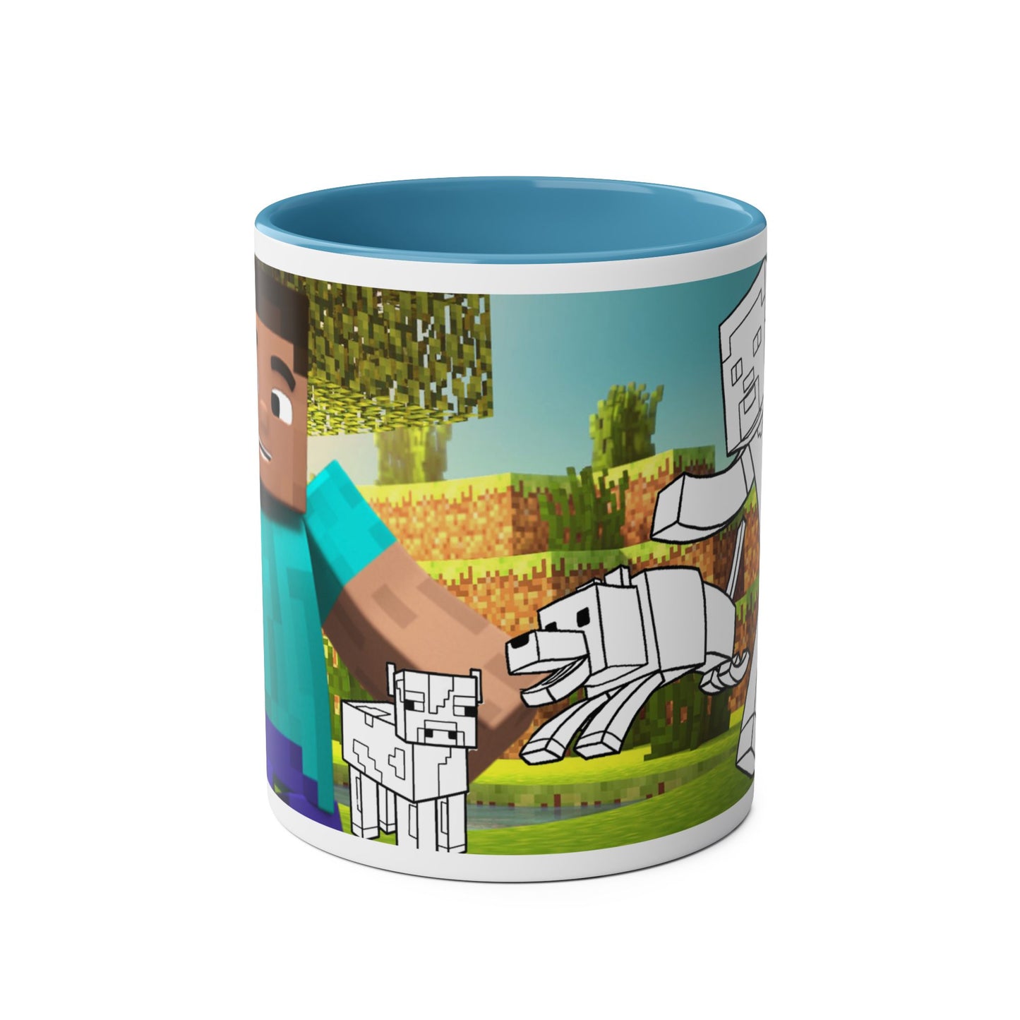 Two-Tone Coffee Mugs, 11oz