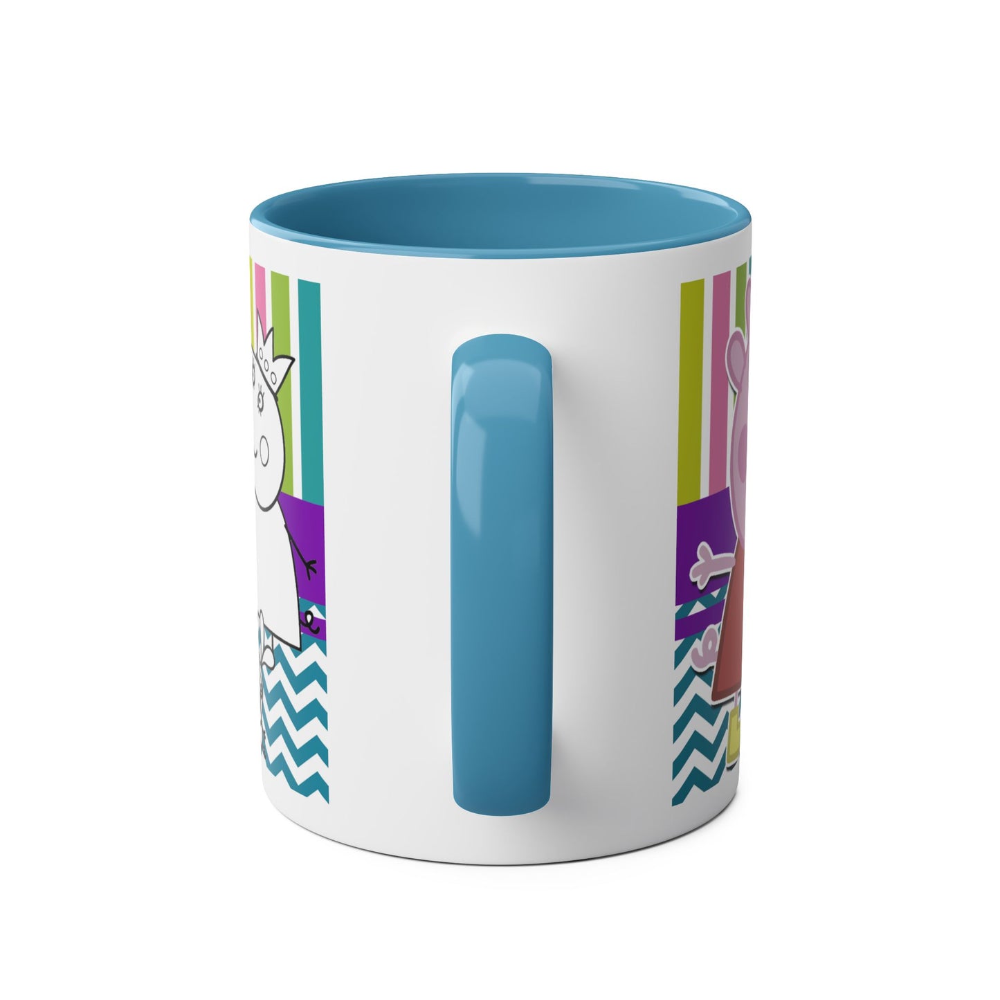 Two-Tone Coffee Mugs, 11oz