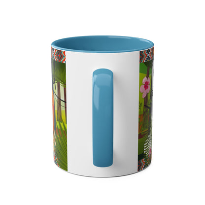 Two-Tone Coffee Mugs, 11oz