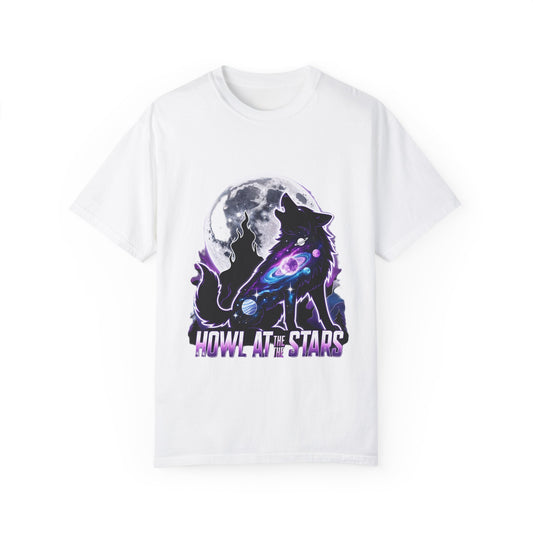 Cosmic Wolf T-shirt - Howl at the Stars - Unisex