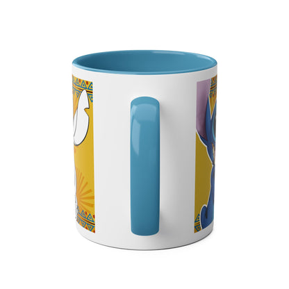 Two-Tone Coffee Mugs, 11oz