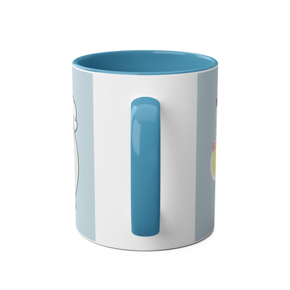 Two-Tone Coffee Mugs, 11oz