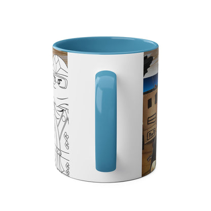 Two-Tone Coffee Mugs, 11oz